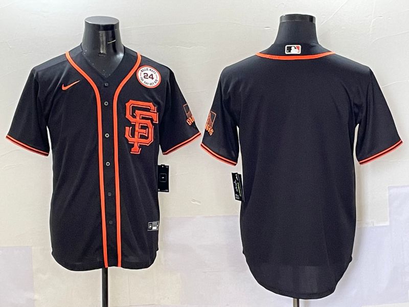 Men San Francisco Giants Blank Black Game 2025 Nike MLB Jersey style 3->san francisco giants->MLB Jersey